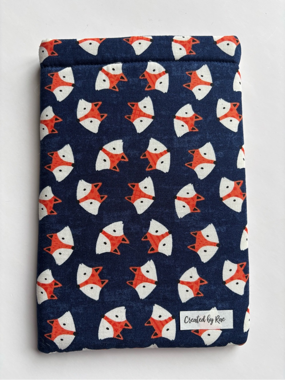 Fox Print Fabric Kindle Sleeve, Book Sleeve
